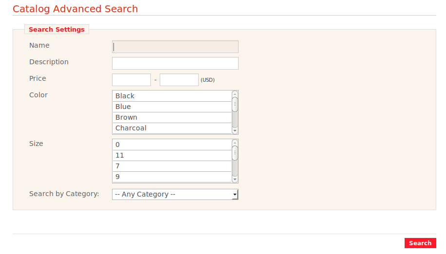 search by category